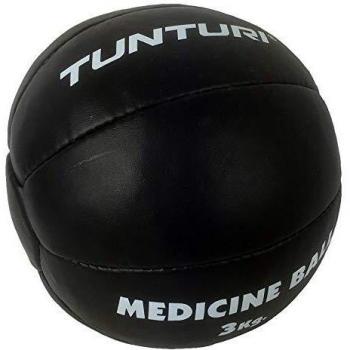 Tunturi Functional Balón Medicinal Cuero, Unisex Adulto, Negro, 3 kg