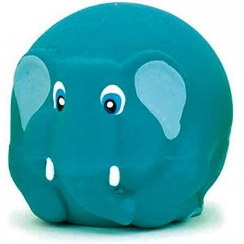 Juguete de Látex en Forma de Elefante Azul para Perros - 7cm