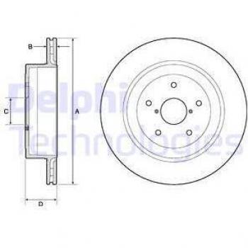 Disco de freno DELPHI BG4775C