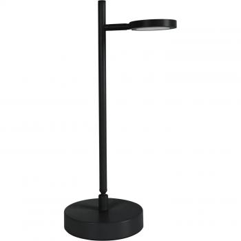 Lámpara de mesa LED recargable Lupa, negra, altura 45 cm, metal con función Touchdim