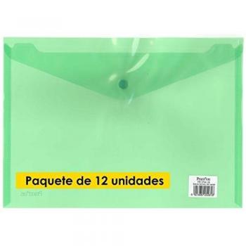 Carpeta Portadocumentos PRAXTON Din-A4 Verde, Pack x12