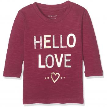 NAME IT Nitdinna Ls Top F Nb, Camisa Manga Larga para Bebés, Rosa