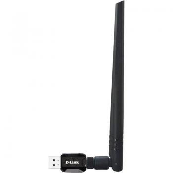D-Link DWA-137 Adaptador USB WiFi N300 con Antena de Alta Ganancia 5dBi Desmontable y Antena Interna 2dBi Compatible con Windows, MacOS y Linux