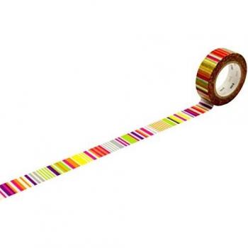 Cinta Decorativa Adhesiva - Diseño Multilínea Vivid