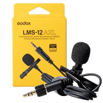 Godox LMS-12 AXL Micrófono Lavalier Omnidireccional para Nikon D5