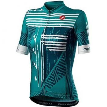 castelli ASTRATTA Jersey Camiseta, Mujer, Malachite Green, XS