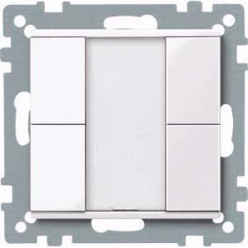 Merten Taster 2fach Plus System M Blanco Brillante KNX