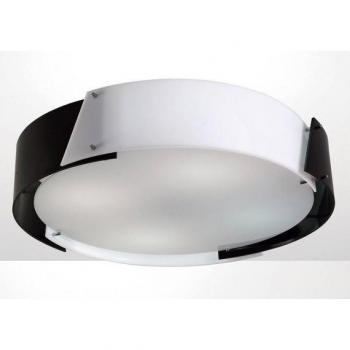 Lámpara de techo Dakota Medium 4 Bombillas cromo pulido / negro y blanco acrílico