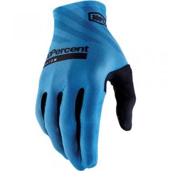 Guantes de Ciclismo 100% Celium Largos Azul/Negro, Talla S