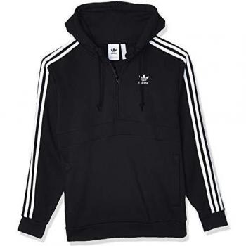 adidas 3-Stripes HZ Sweatshirt, Hombre, Black, L