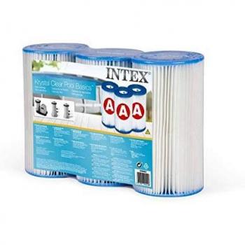 Intex 29003 - Pack de 3 cartuchos de filtro tipo A para depuradora de piscina