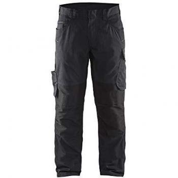 Pantalón de Trabajo Elástico Blaklader 1495 Negro/Gris Oscuro Talla 40L