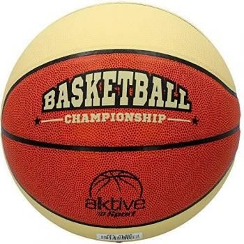 Aktive 54008 - Balón de baloncesto, Pelota basket, Pelota baloncesto talla 5, Color naranja y beige, Peso 650 gramos, Deporte al aire libre, Baloncesto, Aktive Sport