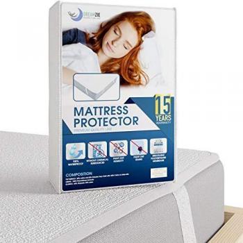 Dreamzie Cubre Colchon - para el Colchón 90 x 200 cm - Impermeable con 4 Esquinas Elásticas - Protector de Colchón de Algodon Transpirable - 15 Años de Garantia
