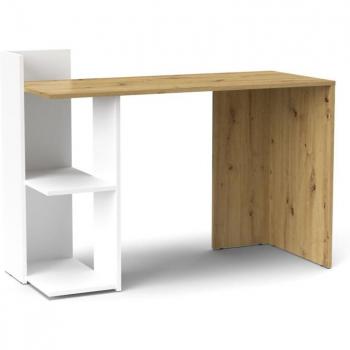 Escritorio Paco PC1 120x51x87 cm en blanco roble artesanal