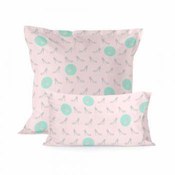 Funda de Almohada Multicolor Pumpkin 80x80 cm, 100% Algodón, Calidad 150