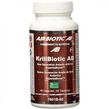 AIRBIOTIC AB - KrillBiotic AB, Ácidos Grasos Esenciales, Omegas para el Corazón, Cerebro y Colesterol, 60 Cápsulas