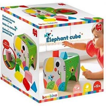 Bambino - Elefante formas geométricas - Juguete educativo para encajar para niños a partir de 12 meses