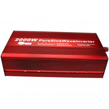 Inversor de corriente de onda senoidal pura Spark de 2000 w de 12 v; pico de arranque suave 4000 w