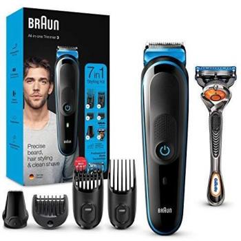 Kit de Barbero BRAUN MGK3245 7 en 1 Color Negro