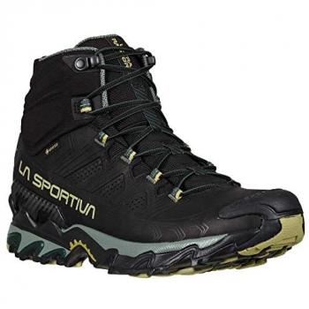 La Sportiva Ultra Raptor II Mid GTX - Botas de montaña para hombre, impermeables, con membrana GORE-TEX, diseño en negro y amarillo, talla 46