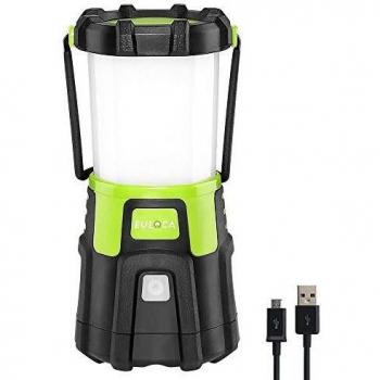 EULOCA Lámpara Camping LED, 1200lm USB Recargable, 4 Modos, Linterna de Camping Recargable Intensidad Regulable, Linterna Camping para Pesca, Excursión, Jardín, Patio etc.