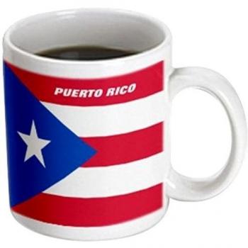 Mensuk State Flag of Puerto Rico Ceramic Mug, 11-Ounce