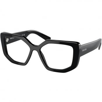 Prada PR A04VF Asian Fit 1AB1O1 Gafas Recetadas para Mujer Negras con armazones de ajuste asiático y lentes de 55