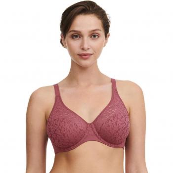 Chantelle Norah Lace Underwire Bra - Nude Blush - Size: 40F