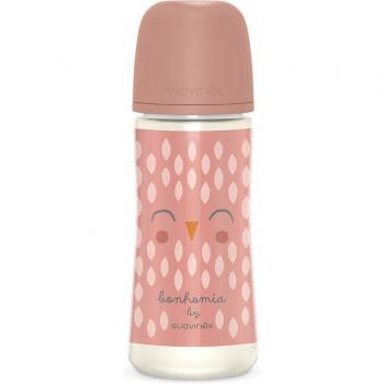 Suavinex Premium Bonhomia Biberón Poly Rosa 360ml
