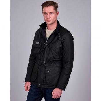 Barbour International Winter SL International Mens Wax Jacket - Black - Size Medium