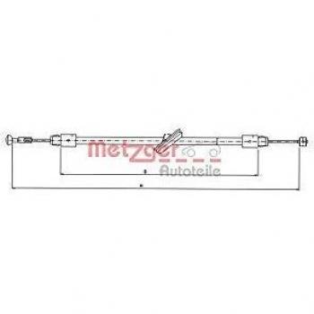 Cable de freno de mano Metzger 10.9834 para Mercedes Viano y Vito