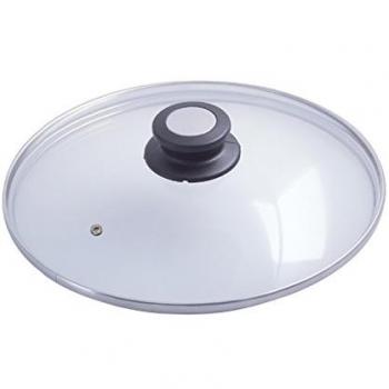 Tapa de cristal De Buyer con botón de bakelita/inox Ø32 cm