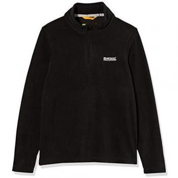 Regatta Hot Shot II Junior Half Zip Fleece Top - Black, Size 13 Years
