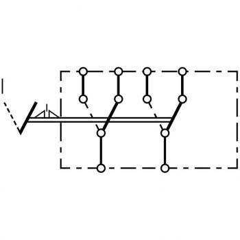 HELLA 6EH 007 832-601 Interruptor - Accionamiento por interruptor basculante - Var. equipamiento: I-0 - Número de conexiones: 6 - sin función de confort/Interruptor de seguridad