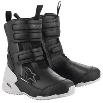 Alpinestars Botas de Moto Mujer Stella RT-7 Drystar Impermeables Negro-Blanco