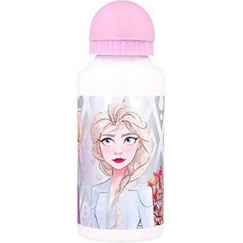 Frozen 2 | Botella De Aluminio Para Niños - Cantimplora Infantil - Botella De Agua Reutilizable - 400 Ml