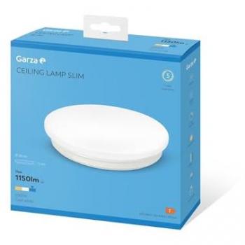 Plafón Circular LED 14W 260mm diámetro, 1150 lúmenes, luz fría 6500K, ángulo de luz 240º, medidas 30,6 x 30,6 x 33,8 cm