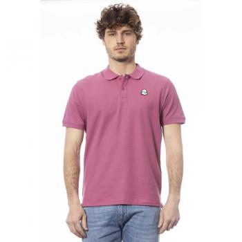 Invicta Purple Cotton Polo Shirt - S, Polo Shirts, male, Purple, Size: S, Cotton Short Sleeve Polo Shirt with Logo Embellishment