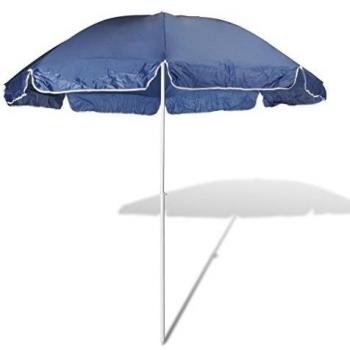 vidaXL Parasol de Playa 240 cm Color de Azul