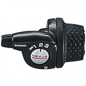 Mando de Cambio Shimano Revo Nexus 3V - Maneta de Cambio Izquierda para bicicletas con sistema Nexus de 3 velocidades