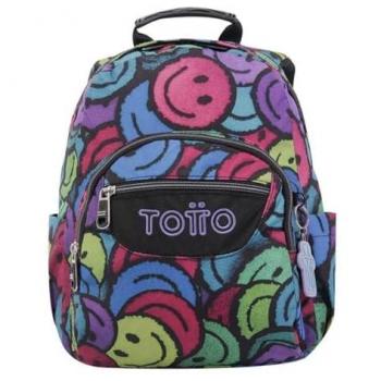 TOTTO - Mochila Tempera Emojis Unisex Niños Multicolor Única