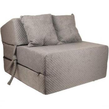 Colchón plegable de invitados Viking Choice con almohada - 70cm x 200cm x 15cm - Gris