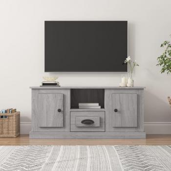 Mueble para TV de madera contrachapada gris Sonoma 100x35,5x45 cm, Mueble de salón, Mesa de TV