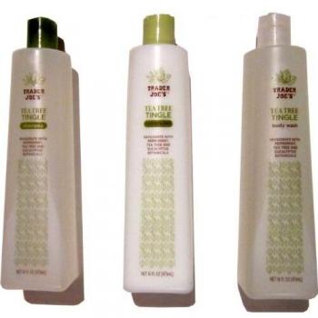 Tea Tree Tingle Cruelty Free Bundle – Champú, Conditioner, Body Wash – 16 FL oz Bottles by Trader – Joe 's
