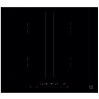 Placa de inducción Fabita BSS640T 60cm con 4 zonas y Doble Puente en color negro