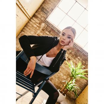 Urban Classics Ladies Hooded Sweat Parka - Black - XS to 5XL