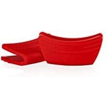 Le Creuset Silicone Pot Grips Set - Cerise, 5x2 1/2in