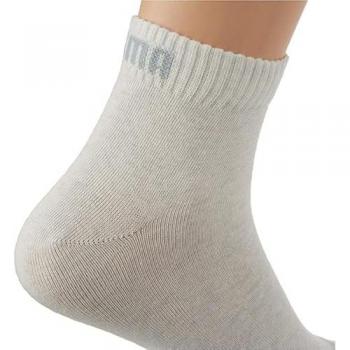 Calcetines Puma Quarter Unisex Pack de 3 Color Avena Blanco