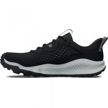 Zapatillas de Trail Running Under Armour Charged Maven, color negro y gris, talla 42.5 (9 US), con tecnología Charged Cushioning para mayor comodidad y soporte en terrenos irregulares